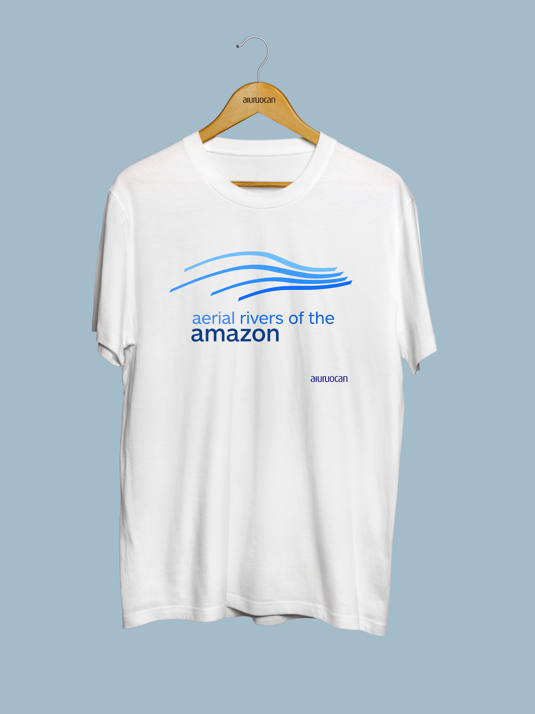 Aerial Rivers of the Amazon Men's White T-Shirt Aiuruocan