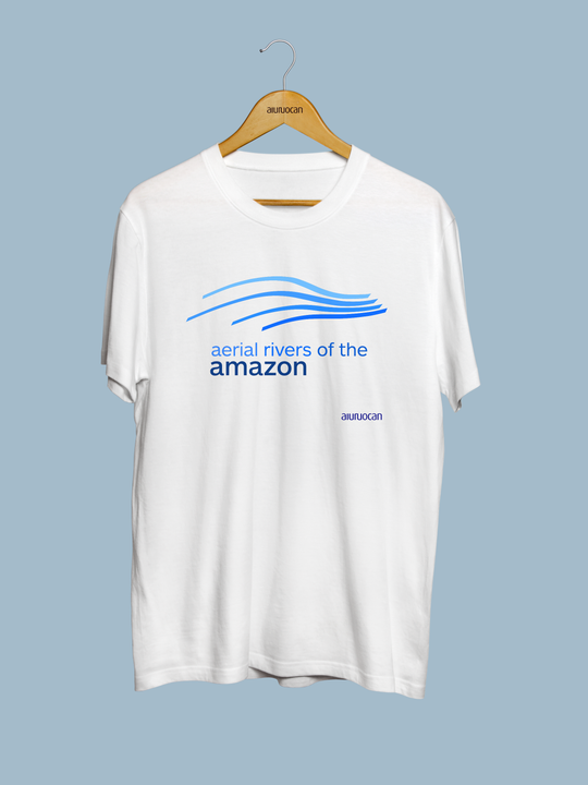 Aerial Rivers of the Amazon Men's White T-Shirt Aiuruocan