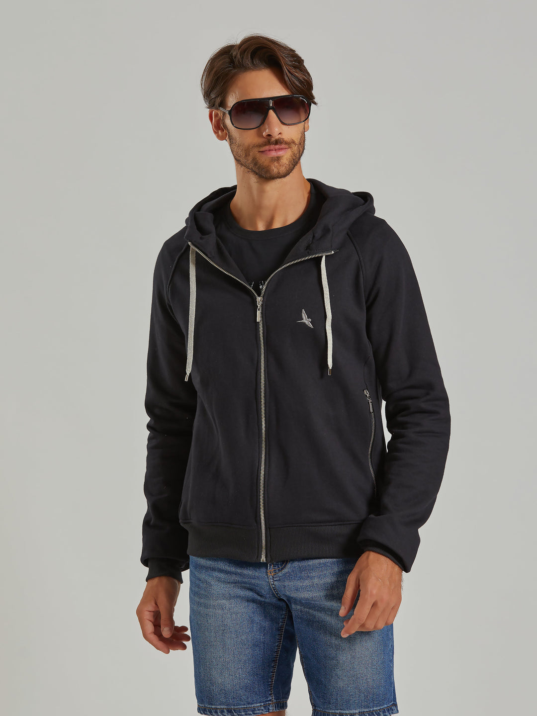 Aiuruocan Brand Men's Black Hoodie Aiuruocan