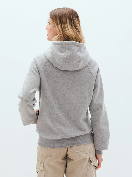 Aiuruocan Brand Women's Grey Black Hoodie Aiuruocan