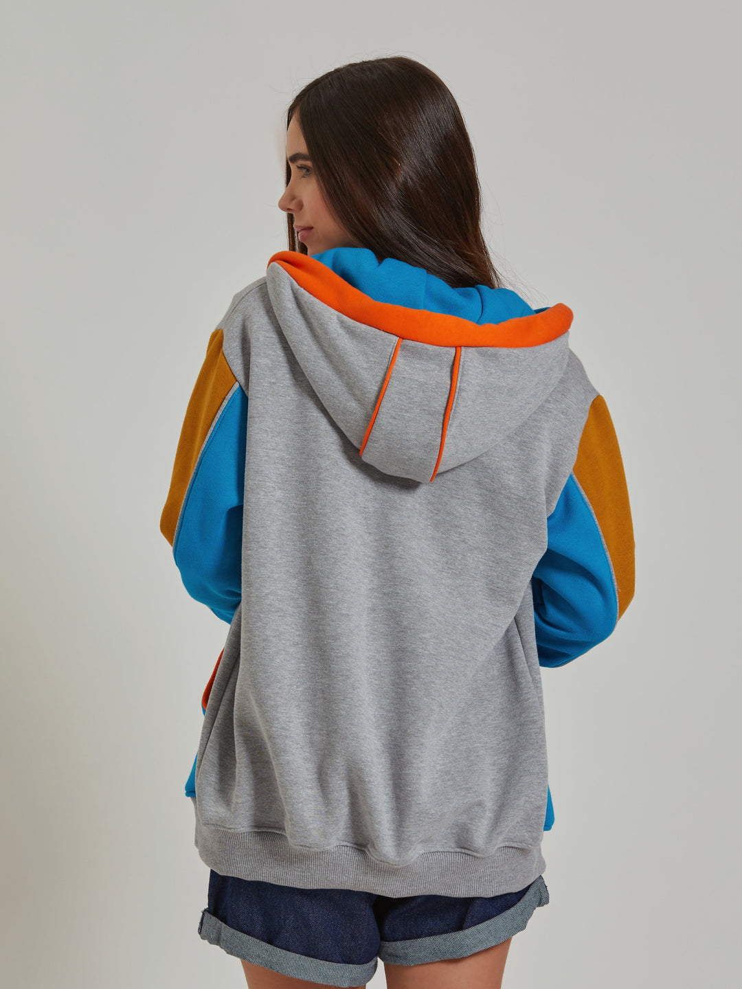 Aiuruocan Colors Light Grey Women's Hoodie Aiuruocan