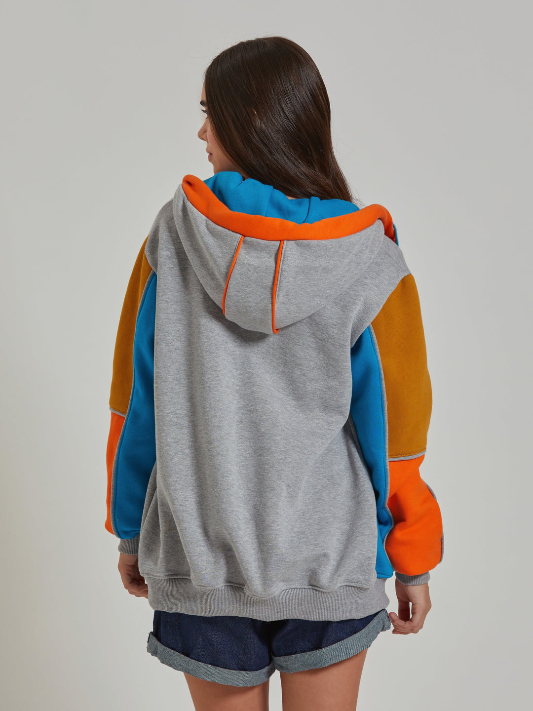 Aiuruocan Colors Light Grey Women's Hoodie Aiuruocan