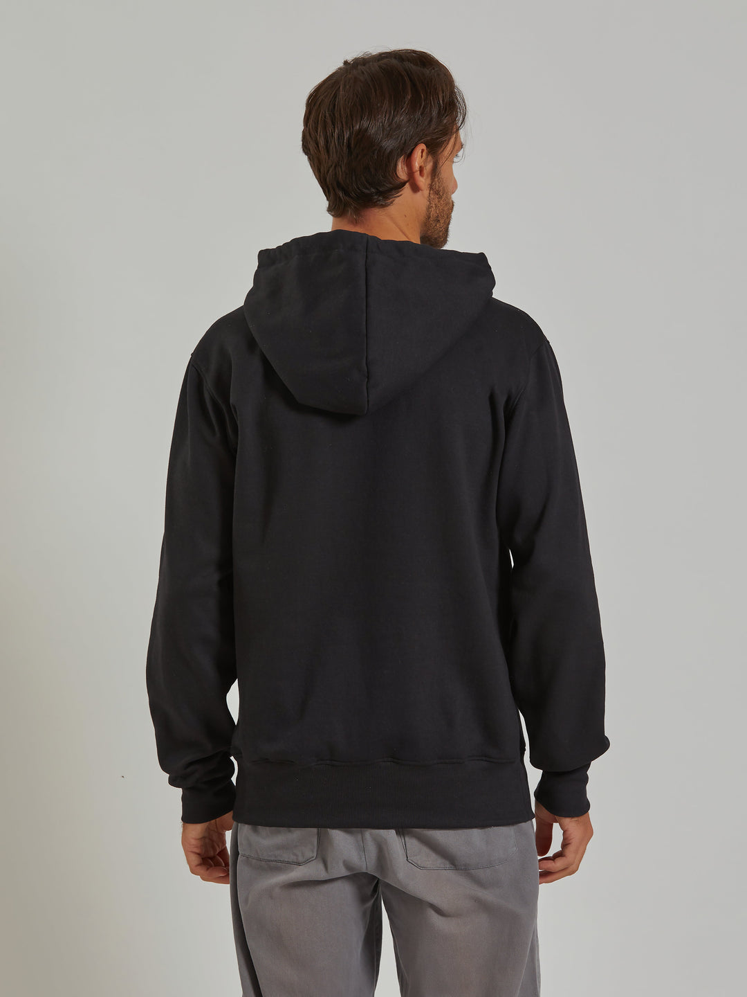 Aiuruocan Men's Black Hoodie Aiuruocan