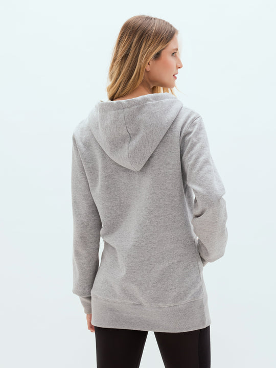 Aiuruocan Red Brand Grey Women's Hoodie Aiuruocan