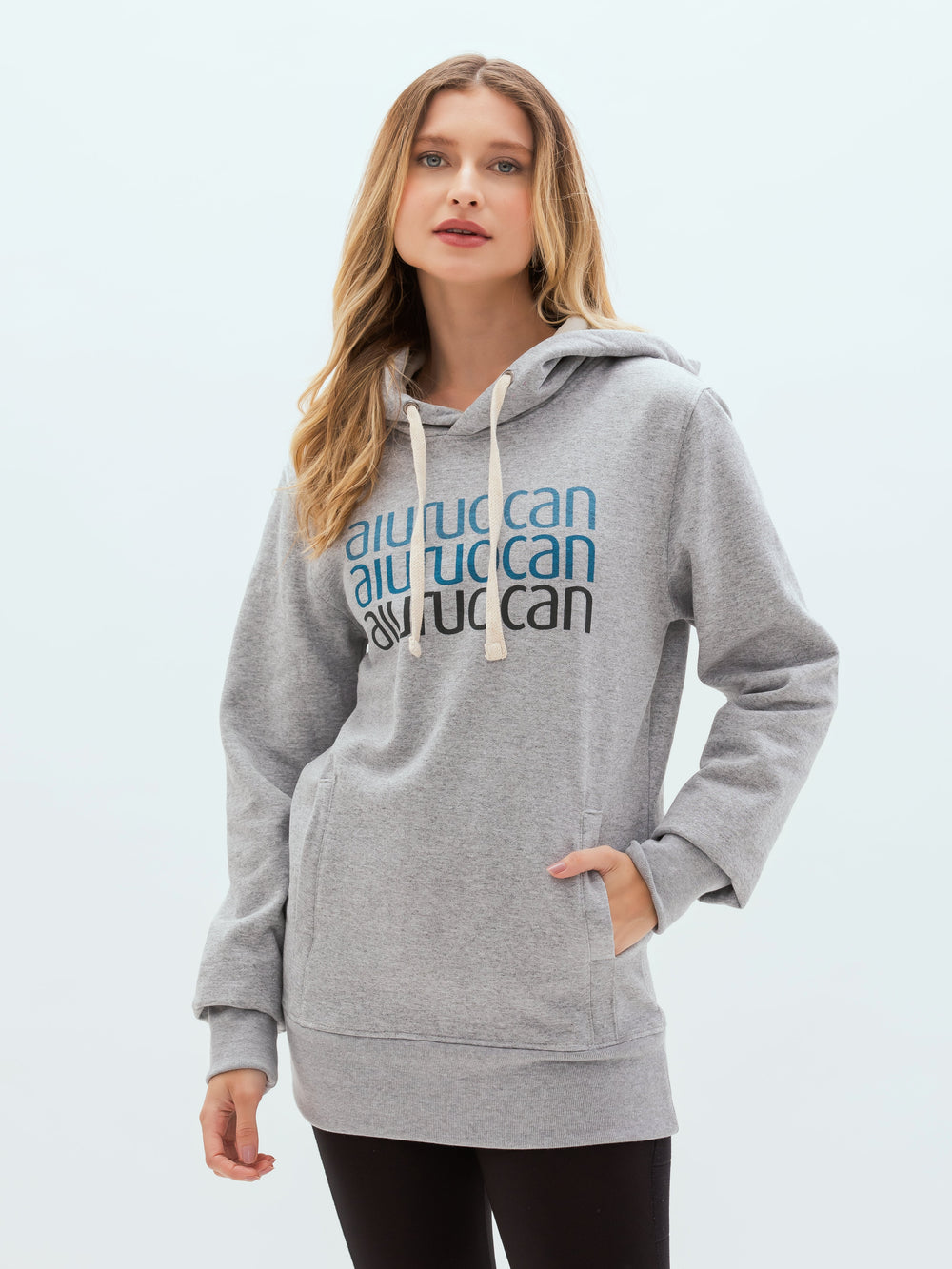 Aiuruocan Triple Brand Grey Women's Hoodie Aiuruocan