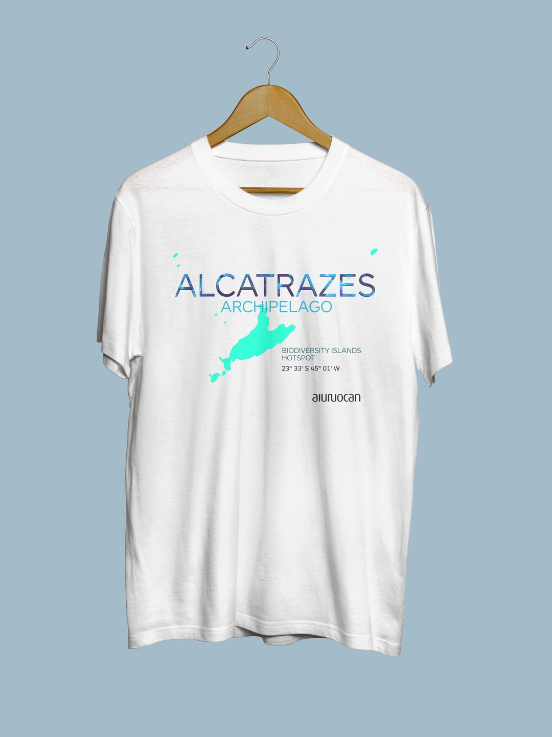 Alcatrazes Men's White T-Shirt Aiuruocan