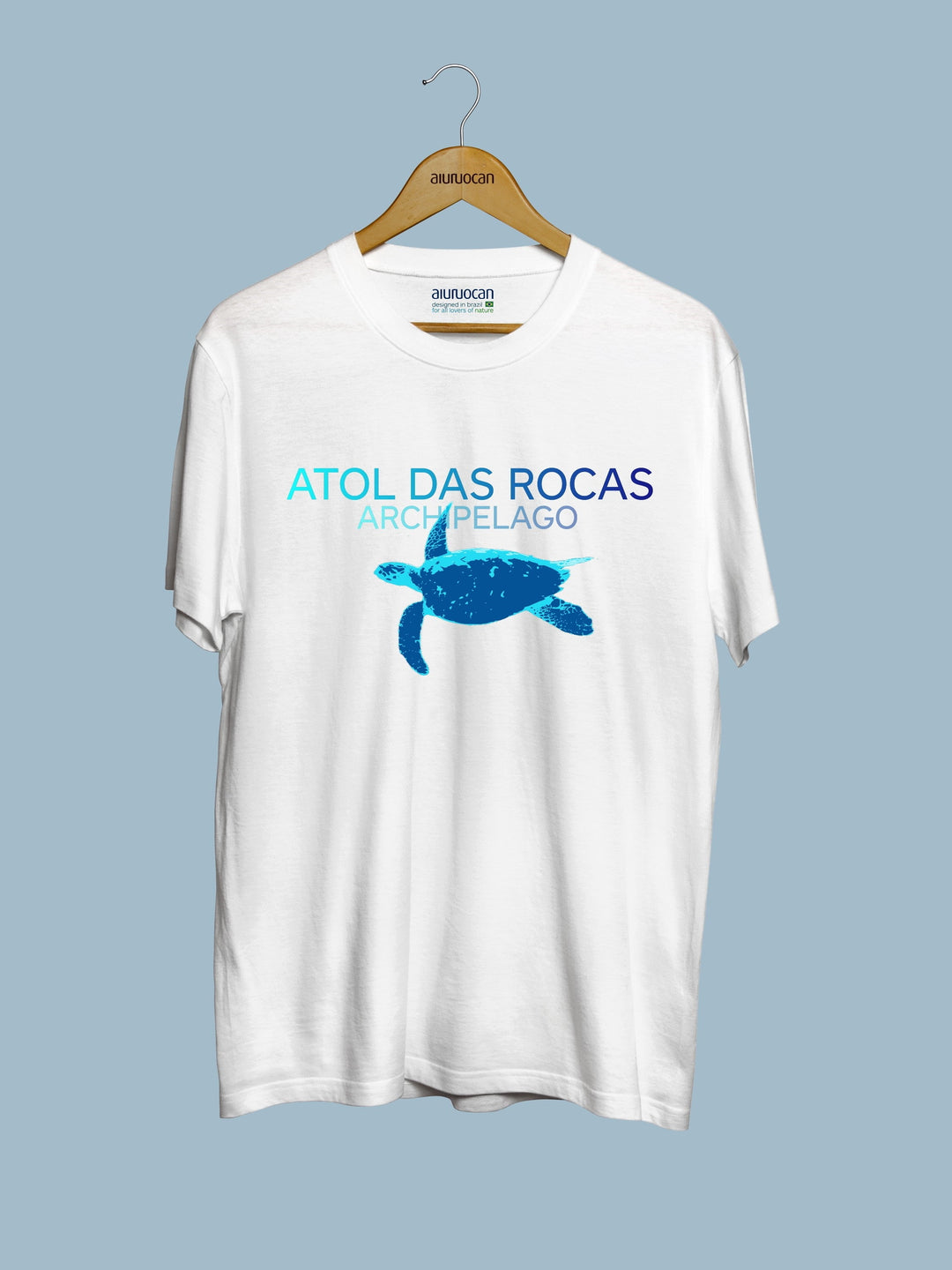 Atol das Rocas Men's White T-Shirt Aiuruocan