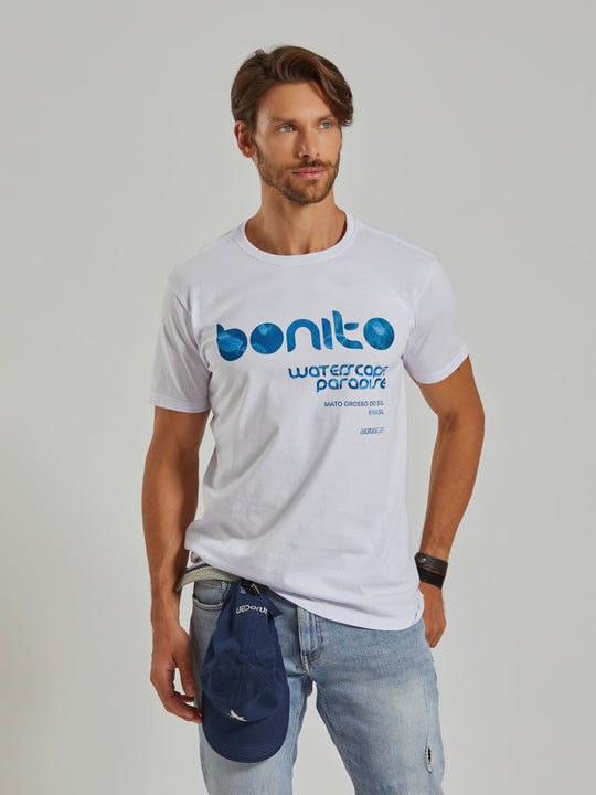 Bonito Men's White T-Shirt Aiuruocan