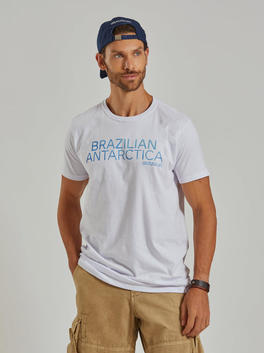 Brazilian Antarctica Men's White T-Shirt Aiuruocan