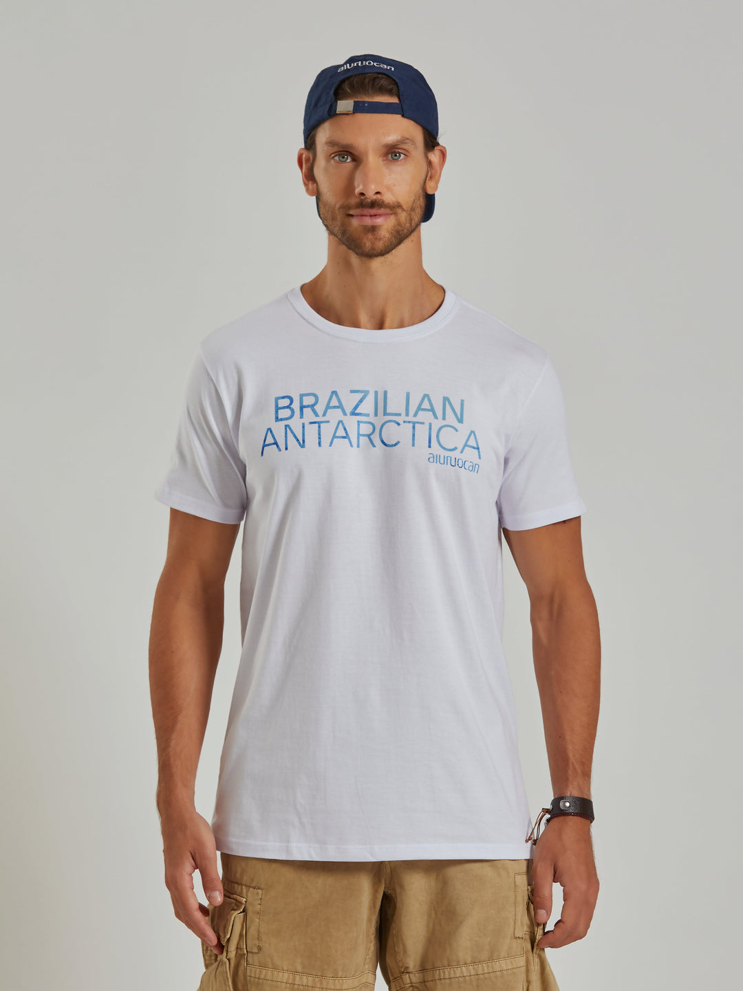 Brazilian Antarctica Men's White T-Shirt Aiuruocan