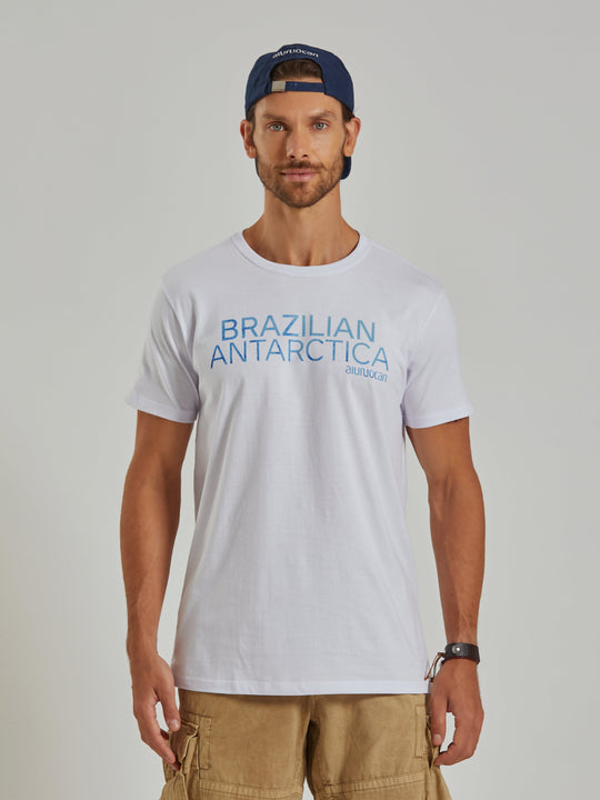 Brazilian Antarctica Men's White T-Shirt Aiuruocan