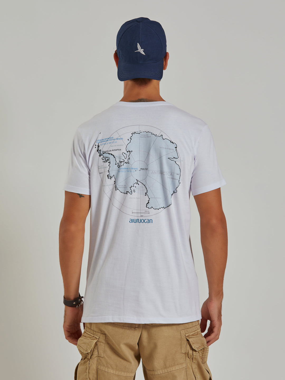 Brazilian Antarctica Men's White T-Shirt Aiuruocan