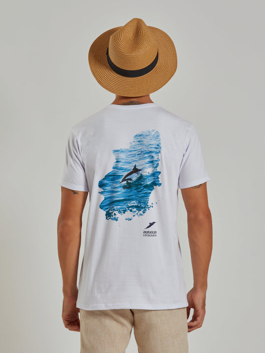 Cetacean Men's White T-Shirt Aiuruocan