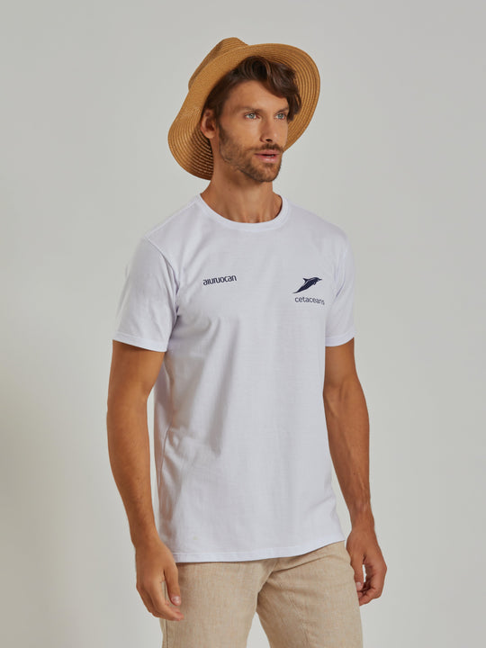 Cetacean Men's White T-Shirt Aiuruocan