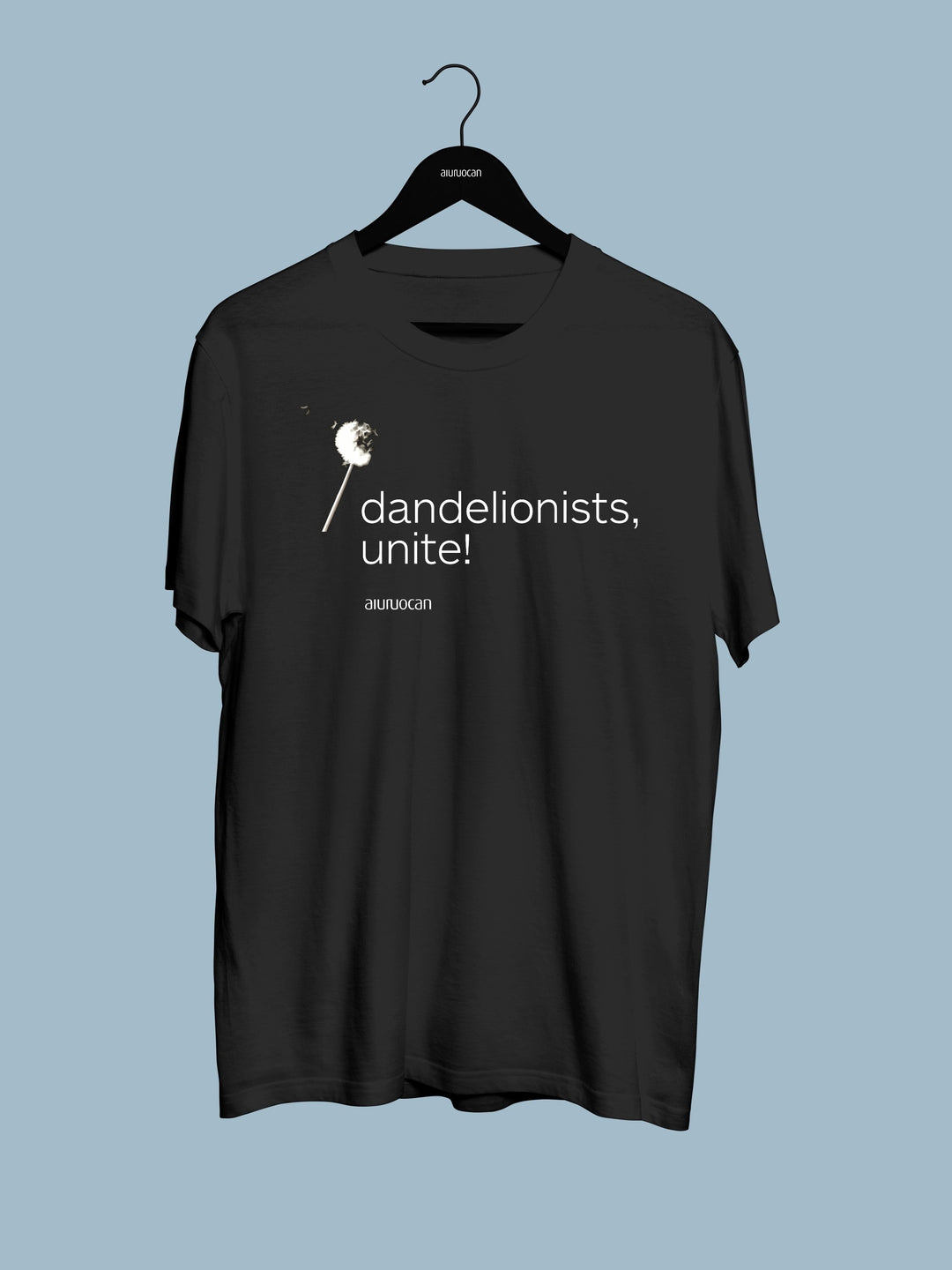 Dandelionists Unite! Men's Black T-Shirt Aiuruocan