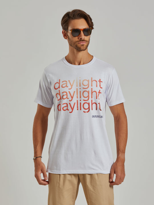 Daylight Men's White T-Shirt Aiuruocan