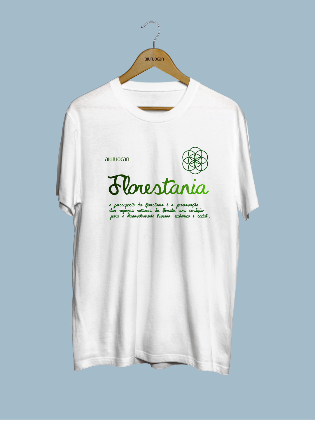 Florestania Men's White T-Shirt Aiuruocan