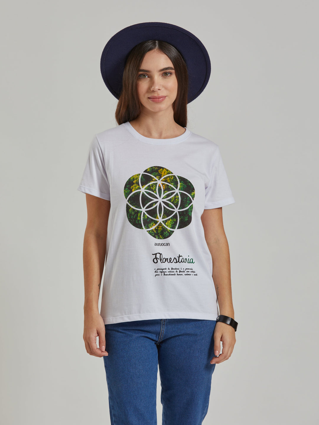 Florestania Women's White T-Shirt Aiuruocan