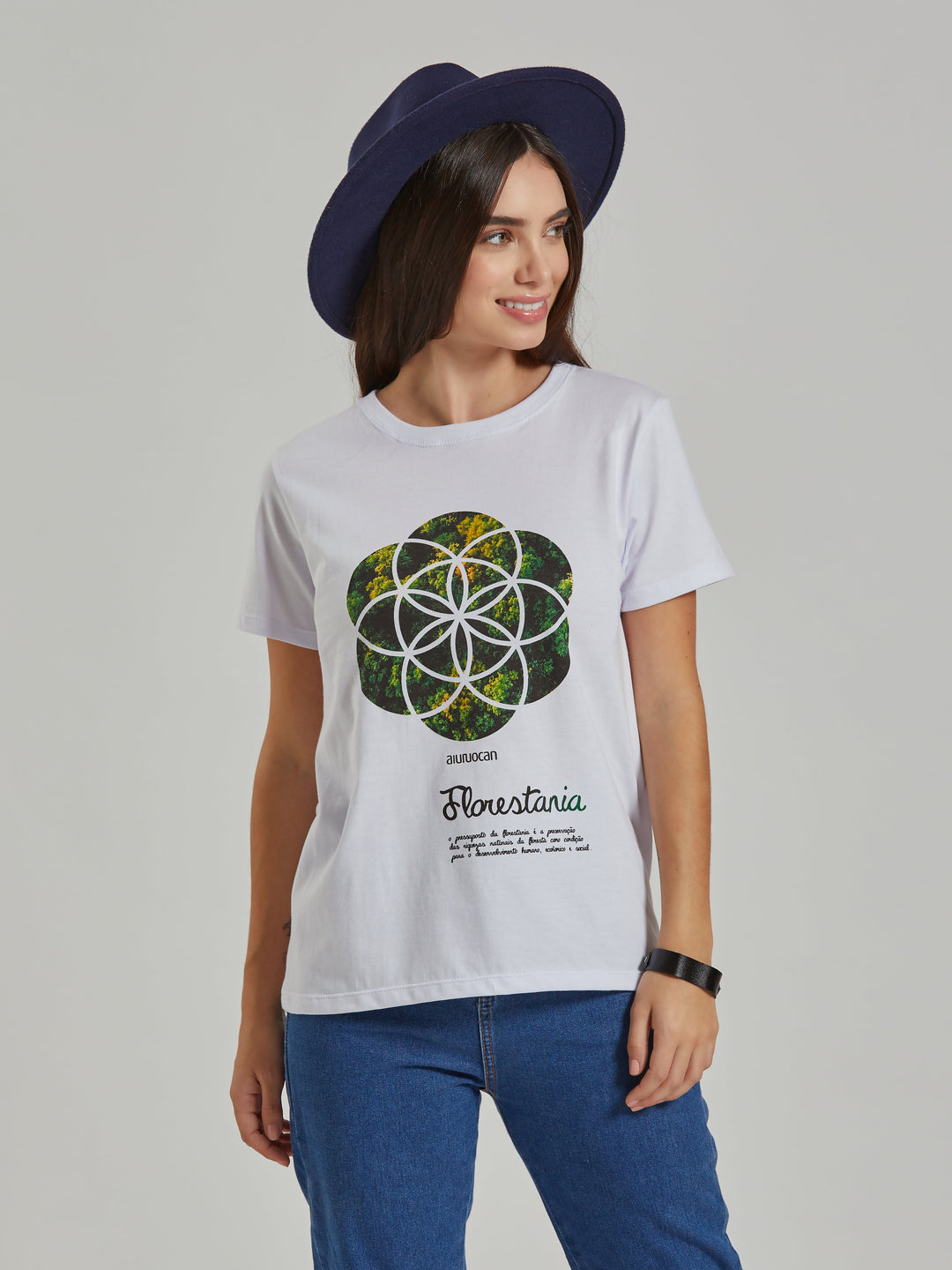 Florestania Women's White T-Shirt Aiuruocan