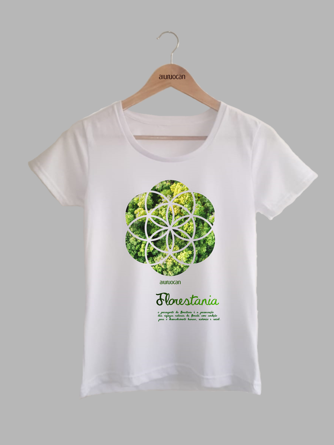 Florestania Women's White T-Shirt Aiuruocan