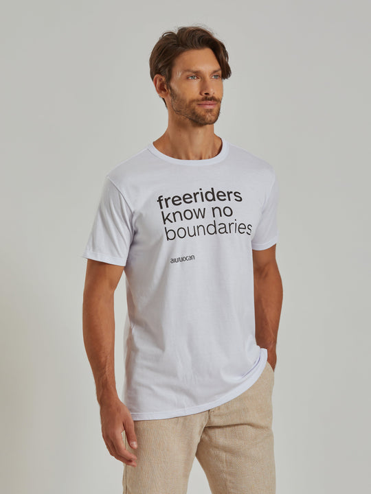 Freeriders Men's White T-Shirt Aiuruocan