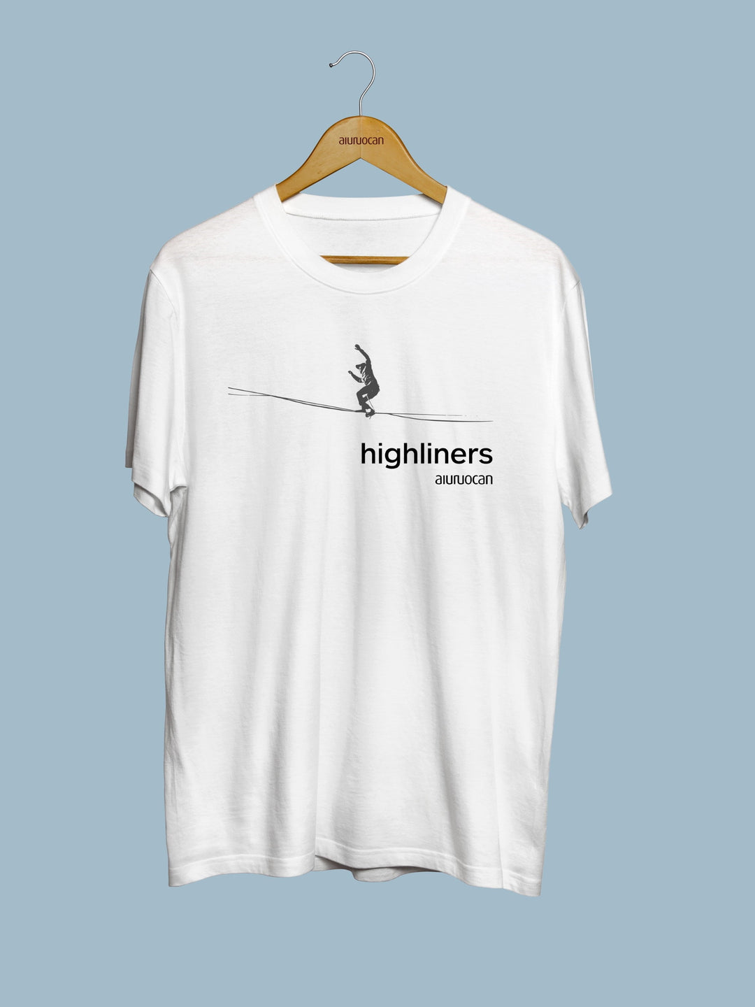 Highliners Men's White T-Shirt Aiuruocan