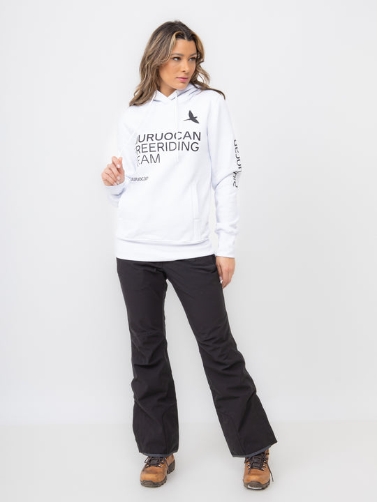 Aiuruocan Freeriding Team Women's White Hoodie