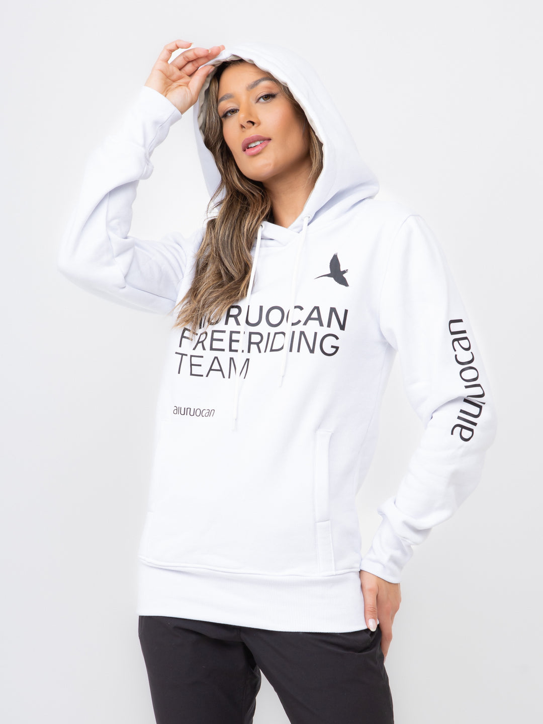 Aiuruocan Freeriding Team Women's White Hoodie