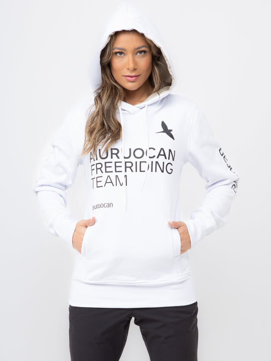 Aiuruocan Freeriding Team Women's White Hoodie