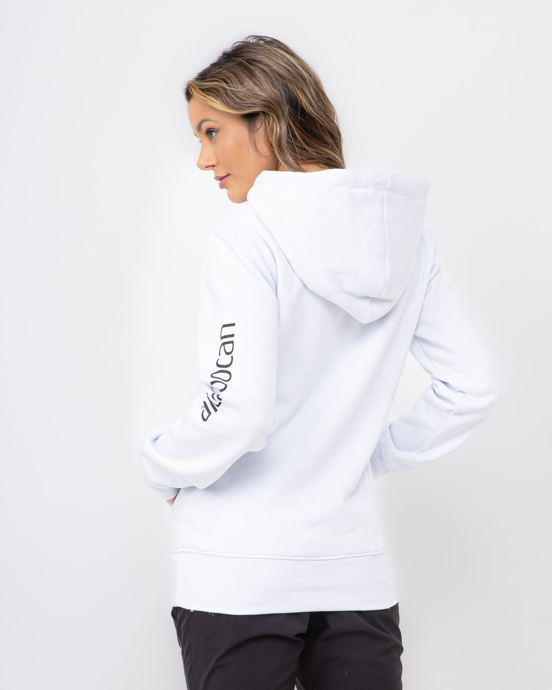 Aiuruocan Black Brand Women's White Hoodie