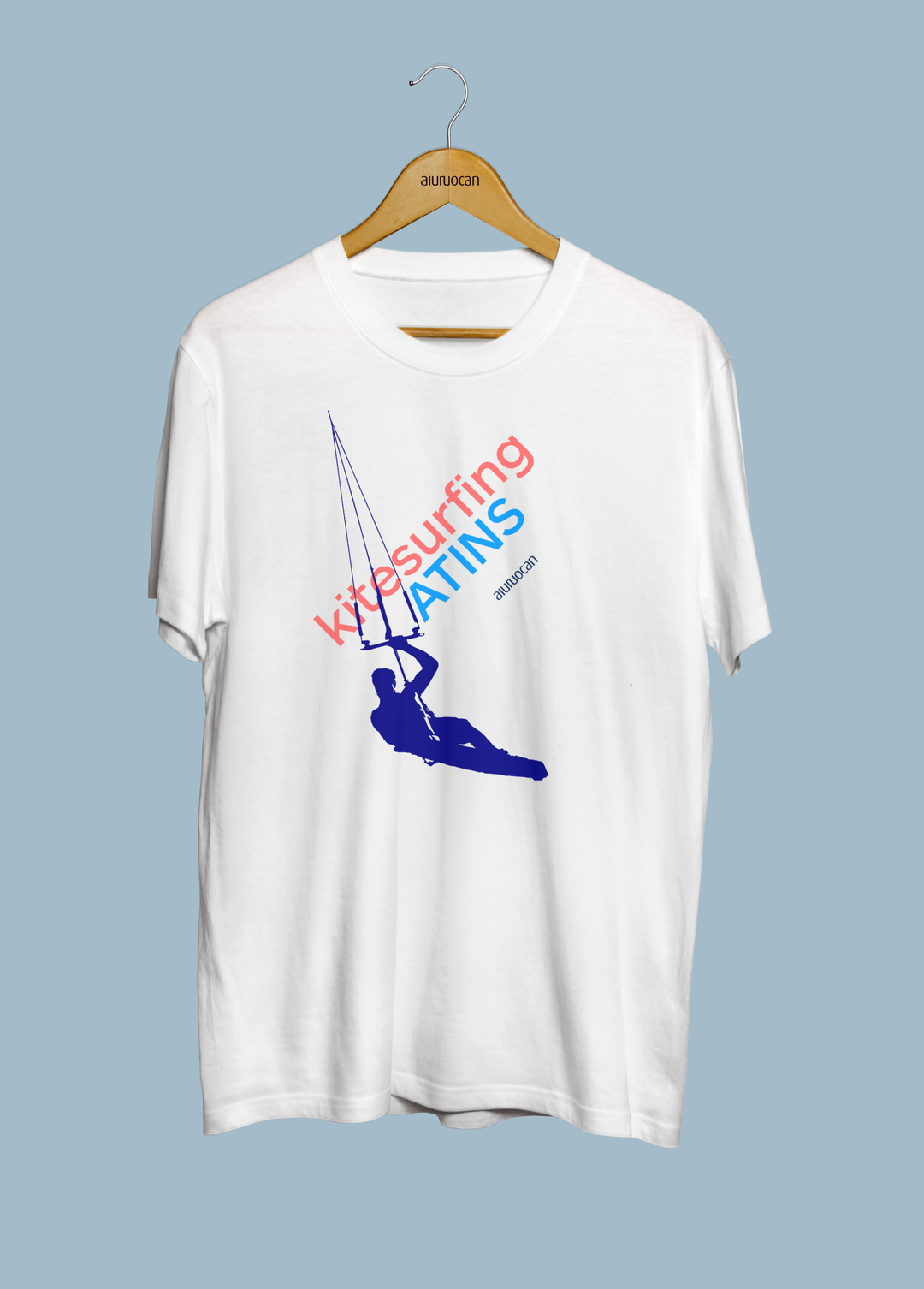 Kitesurfing Atins Men's White T-Shirt Aiuruocan