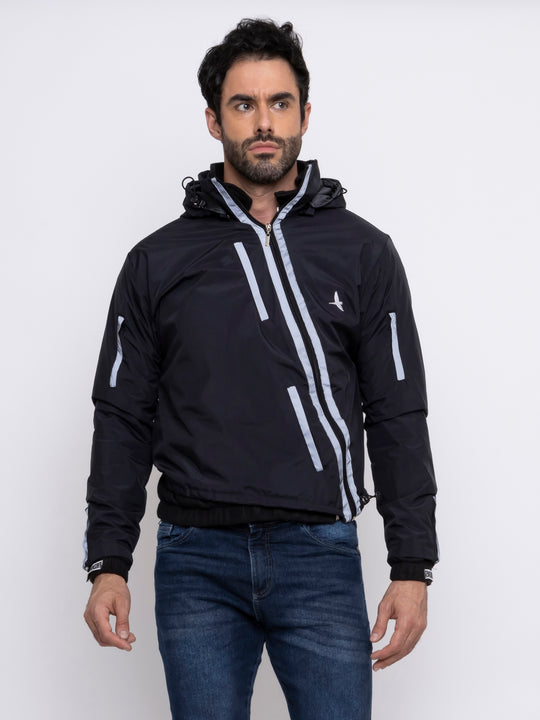 Aiur Black Windbreaker