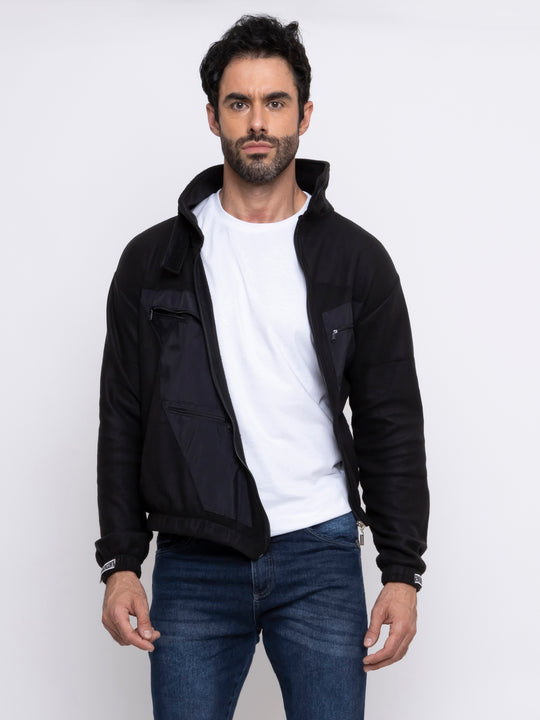 Aiur Black Windbreaker