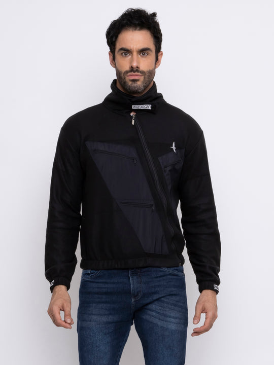 Aiur Black Windbreaker