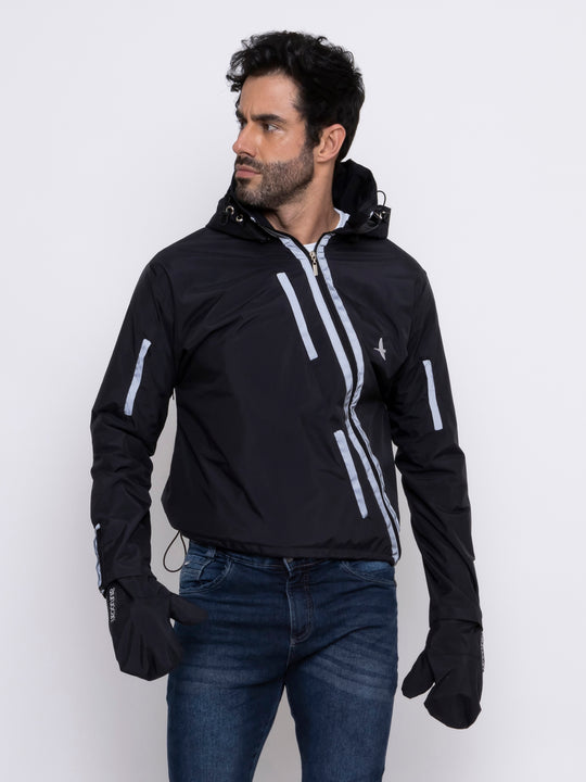 Aiur Black Windbreaker