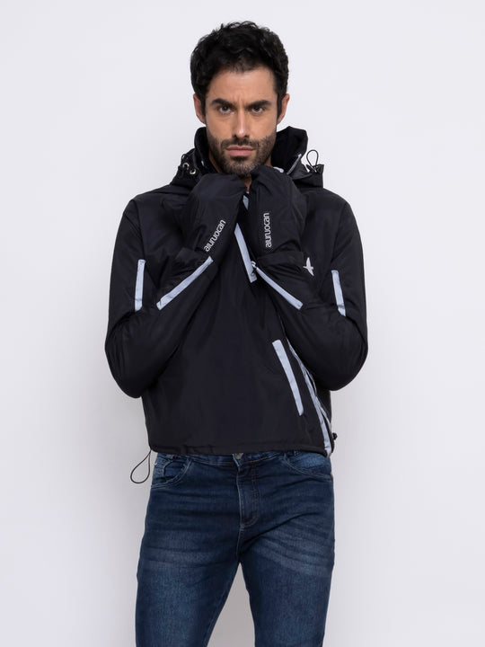 Aiur Black Windbreaker