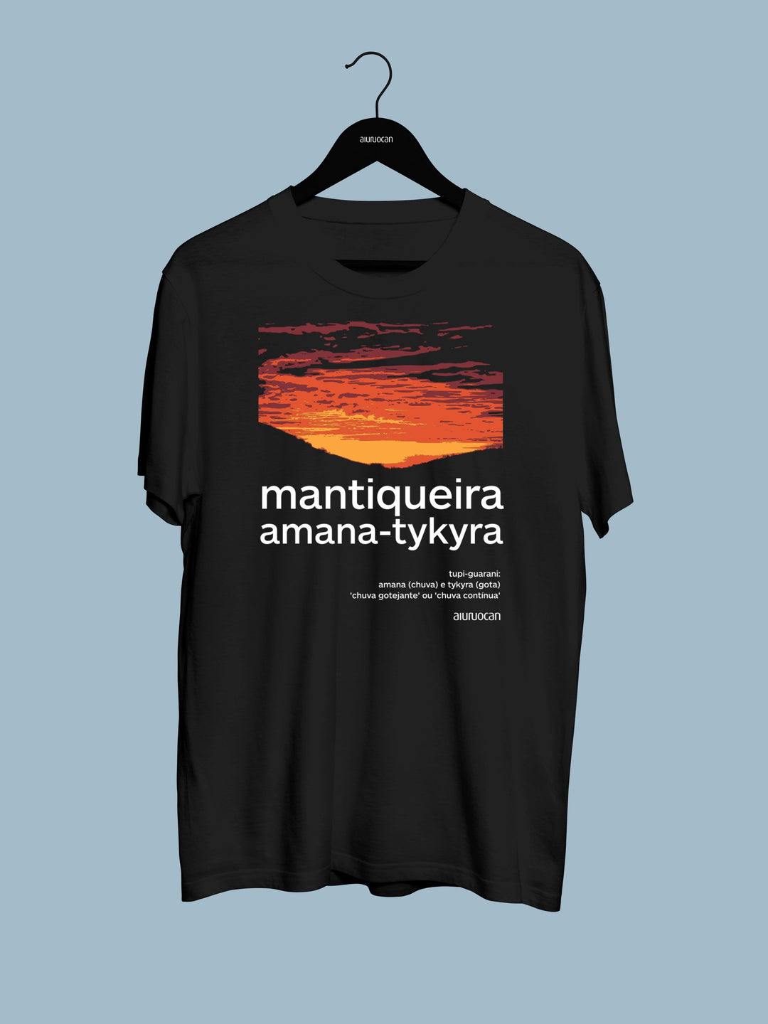 Mantiqueira Amana-Tykyra Men's Black T-Shirt Aiuruocan