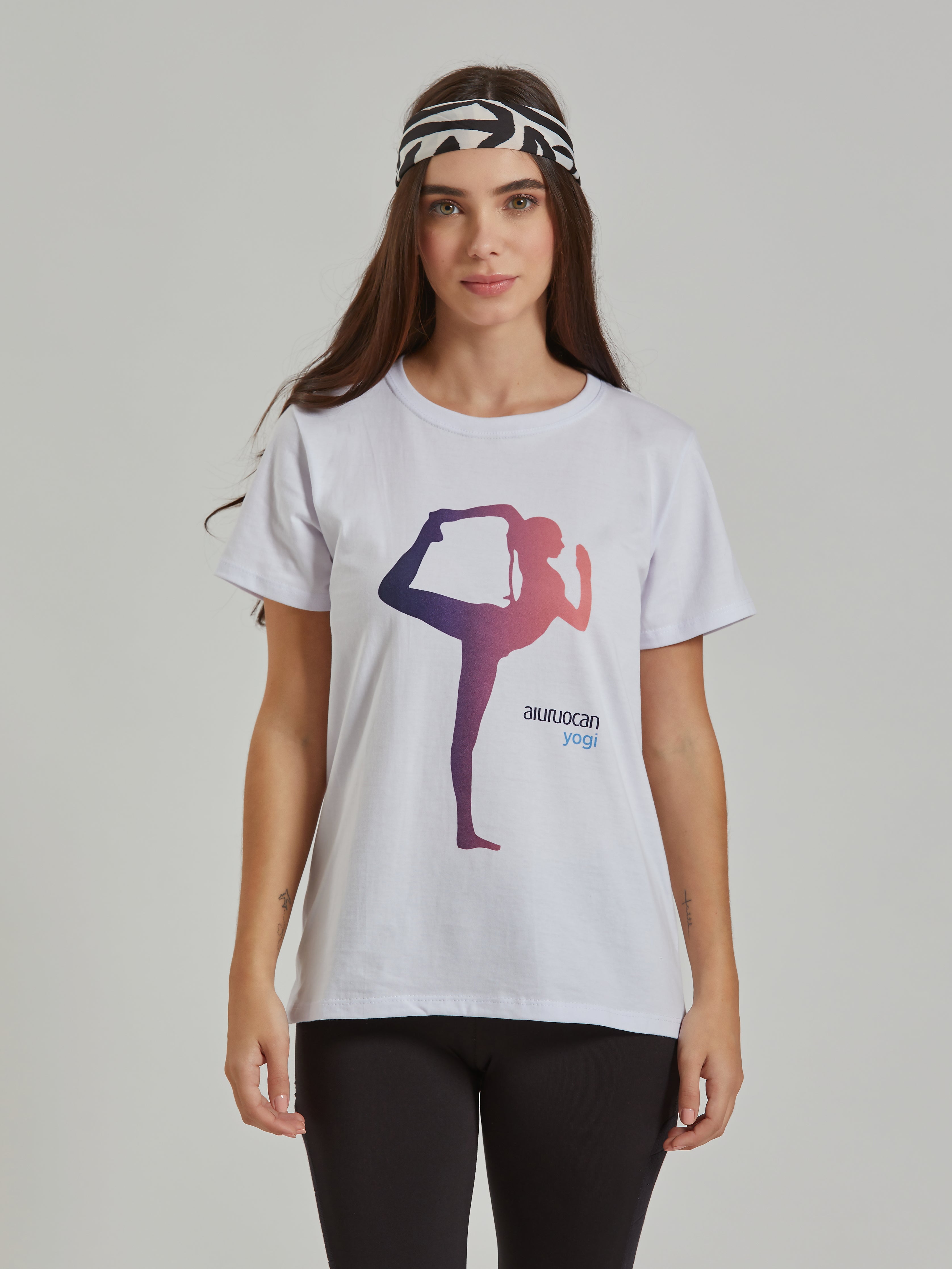 Nataraja Yoga Women's White T-Shirt Aiuruocan