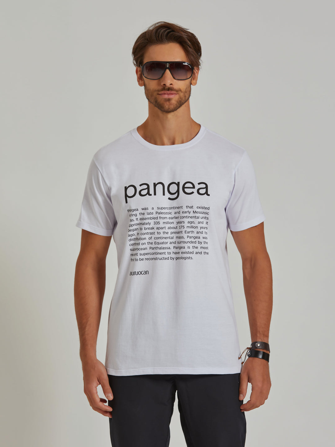 Pangea Men's White T-Shirt Aiuruocan