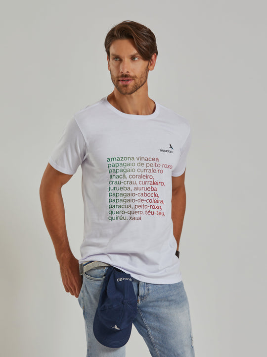 Papagaio Men's White T-Shirt Aiuruocan