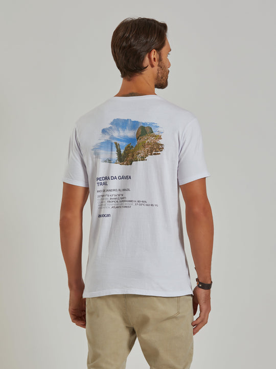 Pedra da Gávea Trail Men's White T-Shirt Aiuruocan