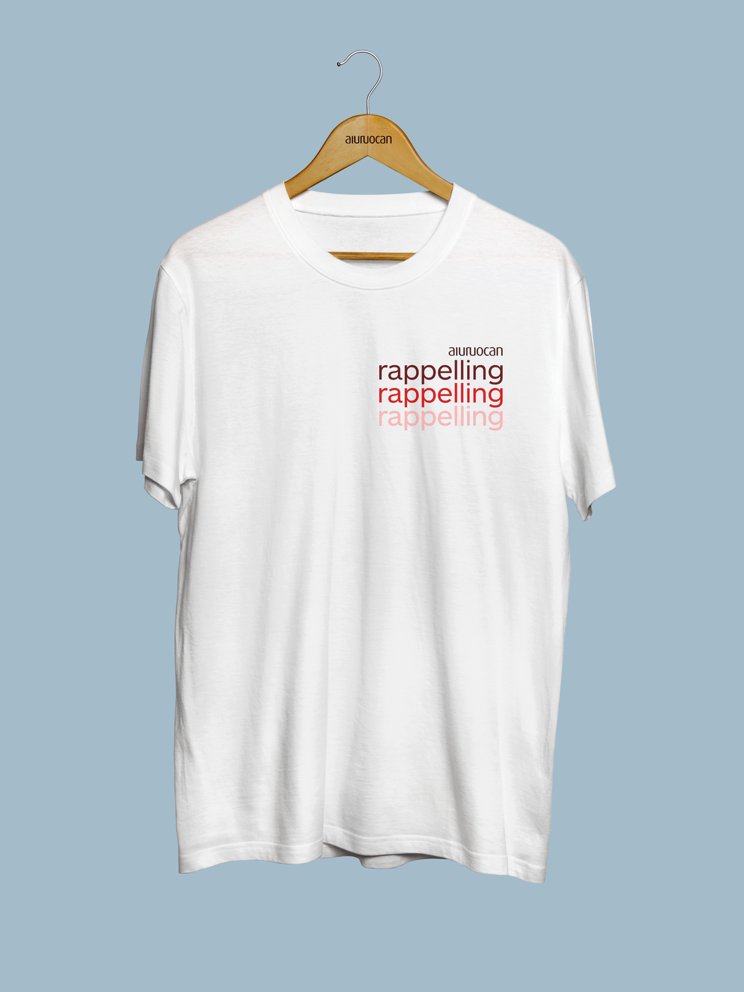 Rappelling Men's White T-Shirt Aiuruocan