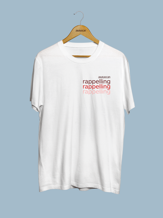 Rappelling Men's White T-Shirt Aiuruocan