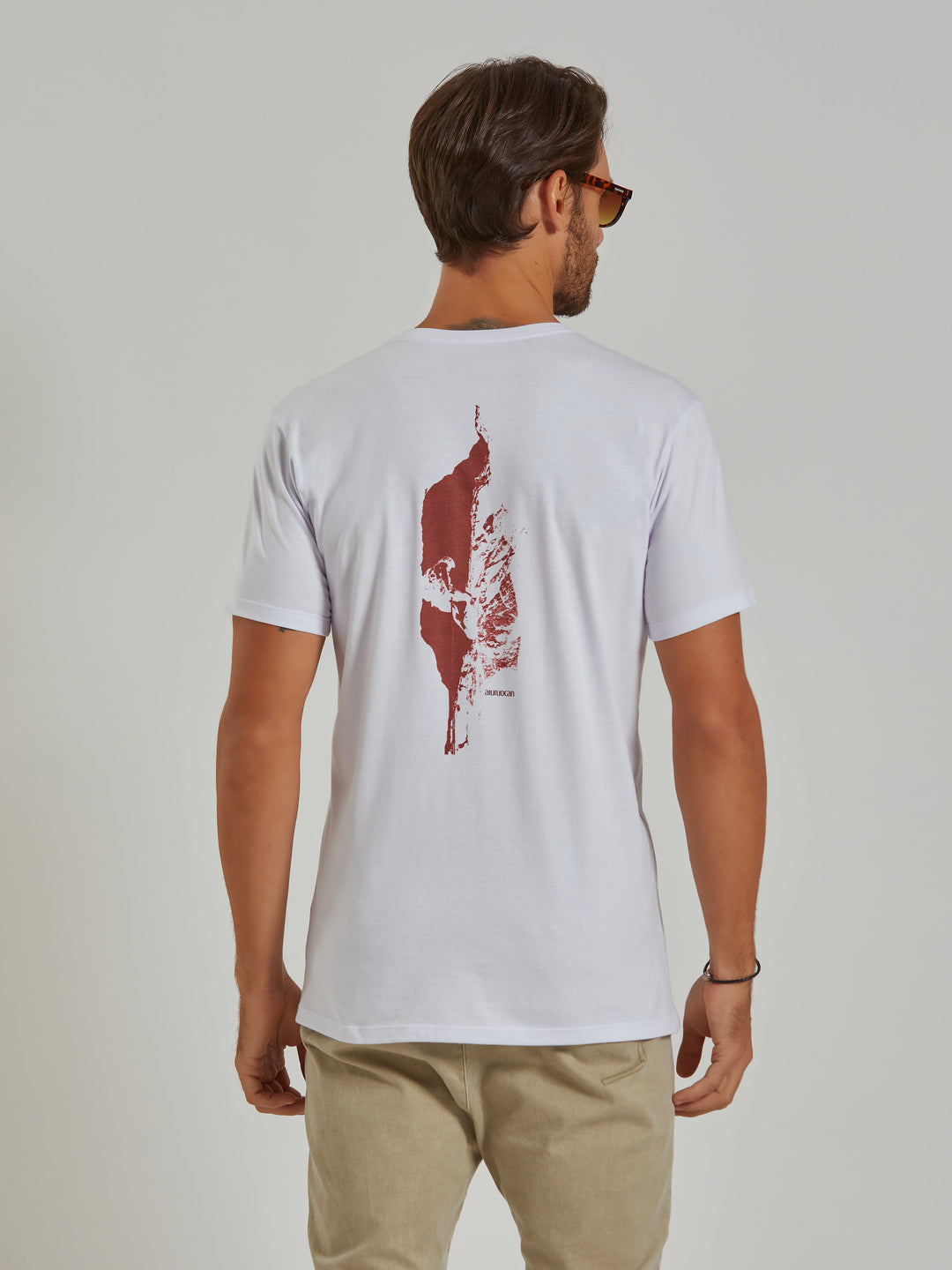 Rappelling Men's White T-Shirt Aiuruocan