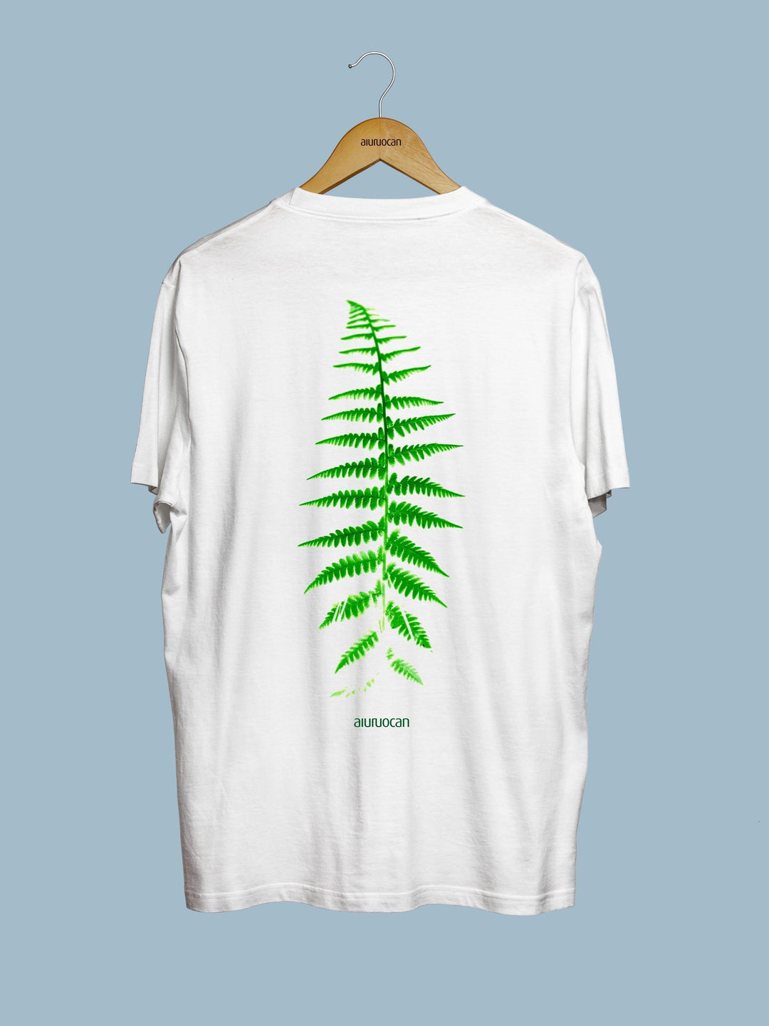 Re_Nature Men's White T-Shirt Aiuruocan