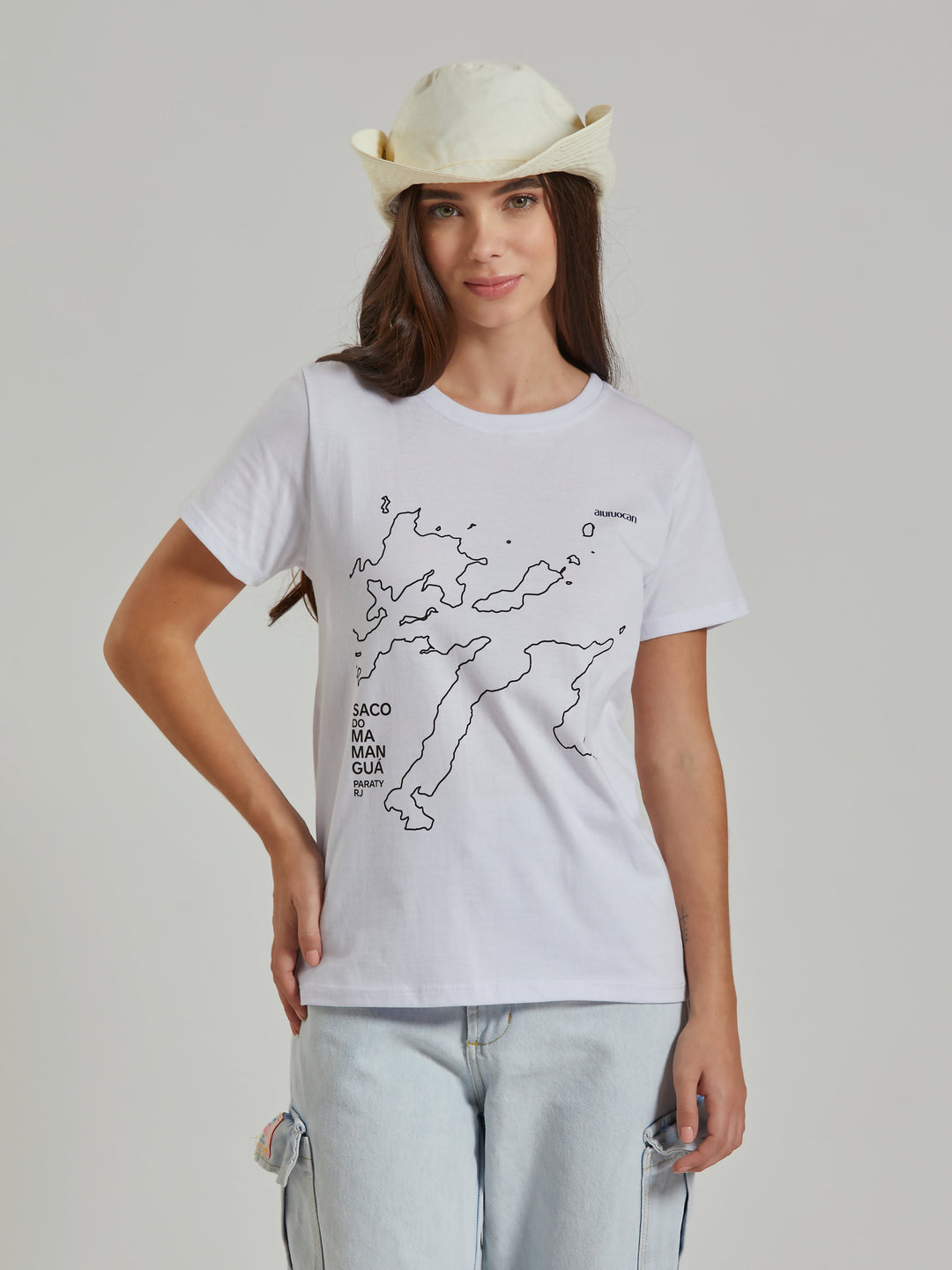 Saco do Mamanguá Women's White T-Shirt Aiuruocan