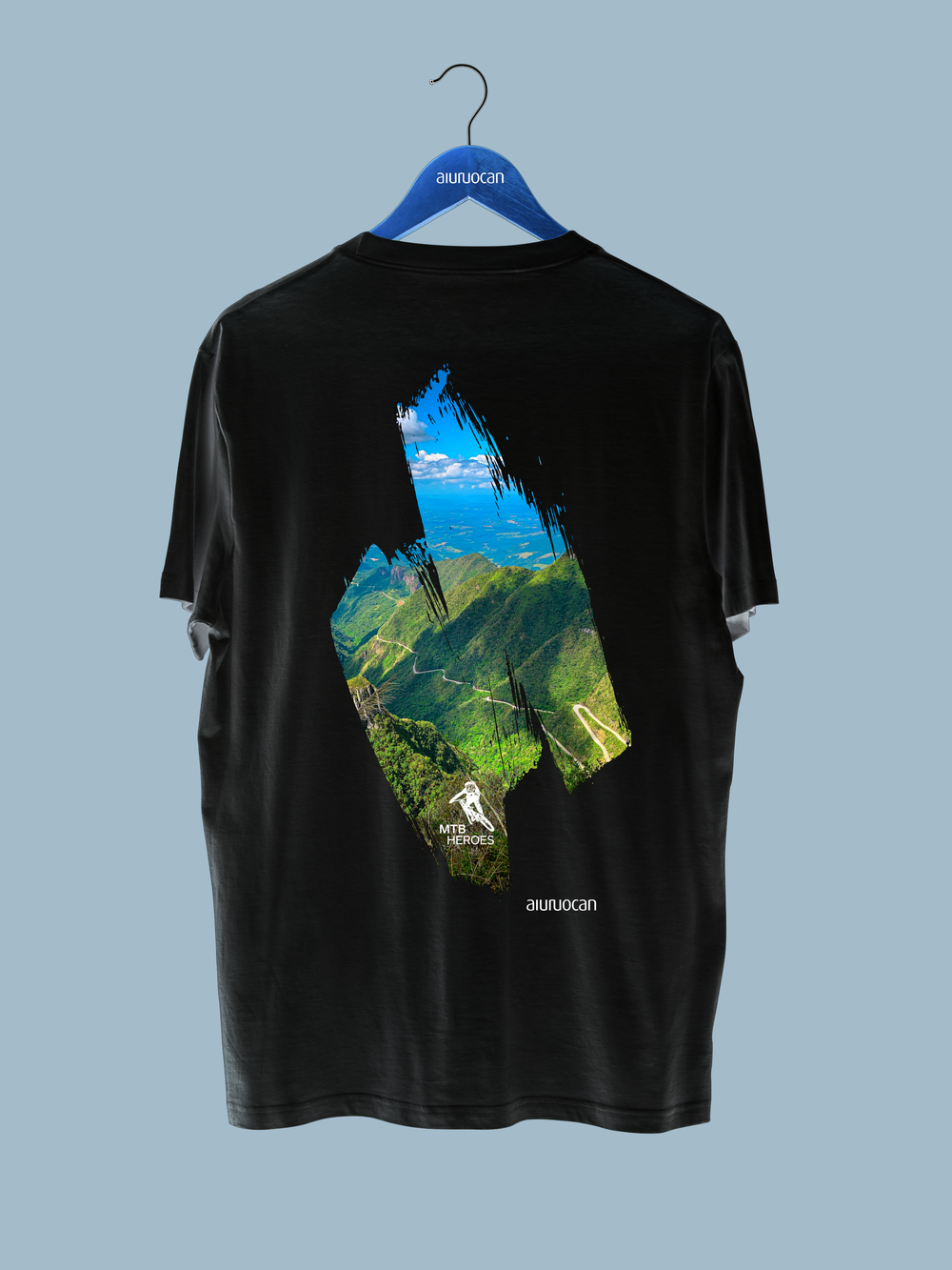 Serra do Rio do Rastro Men's Black T-Shirt Aiuruocan