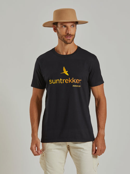 Suntrekker Men's Black T-Shirt Aiuruocan