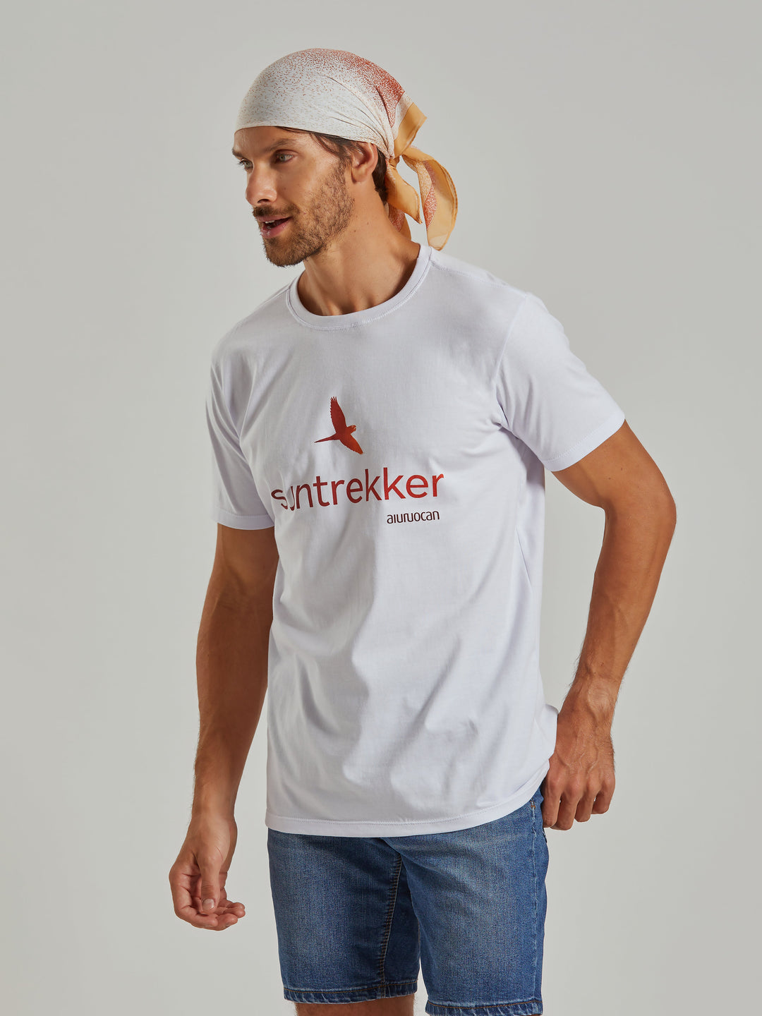 Suntrekker Men's White T-Shirt Aiuruocan