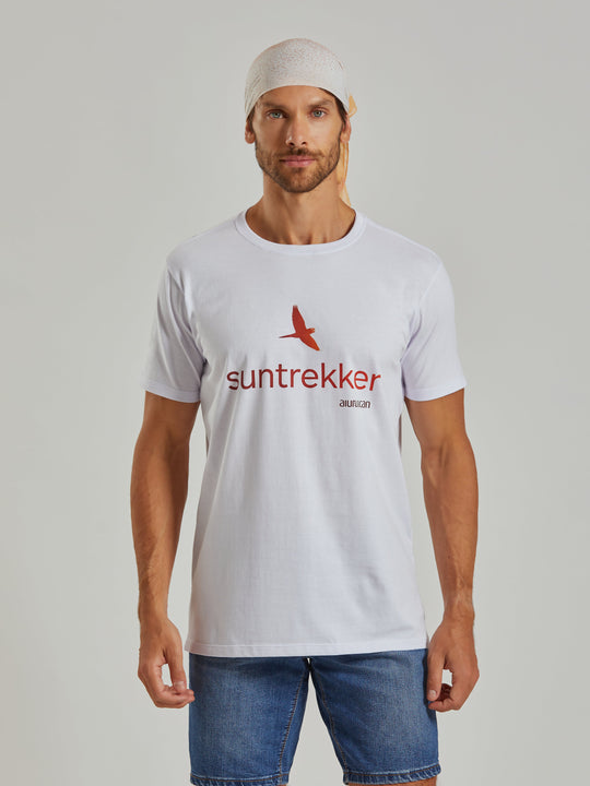 Suntrekker Men's White T-Shirt Aiuruocan